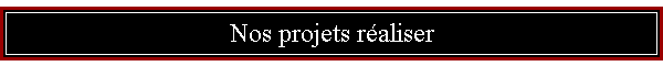 Nos projets raliss
